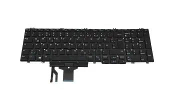 H87NF original Dell keyboard DE (german) black with backlight and mouse-stick