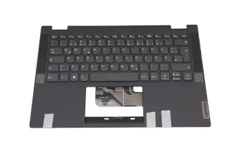 5CB0Y85471 Lenovo keyboard incl. topcase DE (german) dark grey/grey (platinum grey)