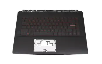 957-16W11E-C08 original MSI keyboard incl. topcase DE (german) black/black with backlight
