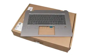 L30668-B71 original HP keyboard incl. topcase SE / FIN (finnish) grey/grey with backlight