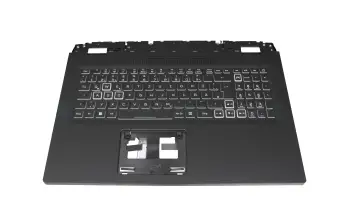 6B.QFWN2.014 original Acer keyboard incl. topcase DE (german) black/white/black with backlight