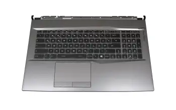957-17E22E-C06 original MSI keyboard incl. topcase DE (german) black/grey with backlight