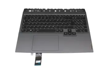 5CB1C14955 original Lenovo keyboard incl. topcase DE (german) black/grey with backlight