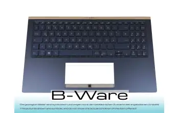 13NB5NM1AM0311 original Asus keyboard incl. topcase DE (german) blue/blue with backlight b-stock
