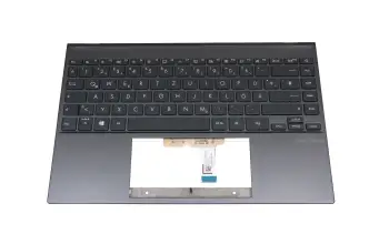 90NB0SL1-R30GE1 original Asus keyboard incl. topcase DE (german) grey/grey with backlight