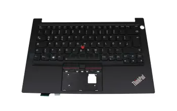 5M10Z27370 original Lenovo keyboard incl. topcase DE (german) black/black with backlight and mouse-stick