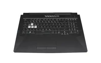 90NR0684-R31GE1 original Asus keyboard incl. topcase DE (german) black/transparent/black with backlight