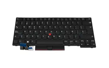 5N20V43733 original Lenovo keyboard SP (spanish) black/black with mouse-stick