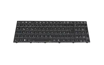 6-79-PD50SNEGK-xxx original Clevo keyboard DE (german) black/black with backlight