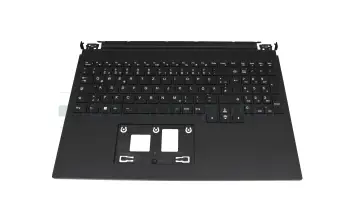 40083457 original Medion keyboard incl. topcase DE (german) black/black with backlight