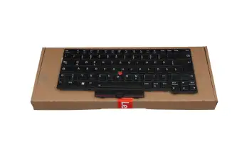 5N20W67843 original Lenovo keyboard DE (german) black/black with backlight and mouse-stick