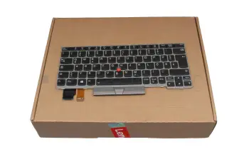 5N20V43627 original Lenovo keyboard DE (german) black/silver with backlight and mouse-stick