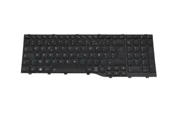 34079038 original Fujitsu keyboard FR (french) black/black with backlight