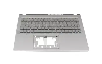 6B.KJ9N7.011 original Acer keyboard incl. topcase DE (german) silver/silver with backlight