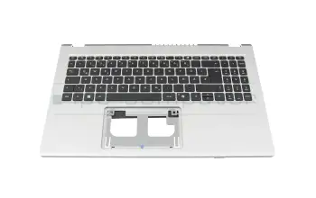 6B.J4GN2.014 original Acer keyboard incl. topcase DE (german) black/silver