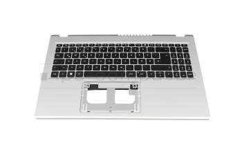 Keyboard incl. topcase DE (german) black/silver original suitable for Acer Extensa 15 (EX215-57)