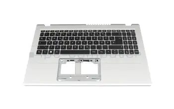 6B.KDHN8.078 original Acer keyboard incl. topcase DE (german) black/silver