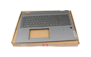 5CB1N95076 original Lenovo keyboard incl. topcase DE (german) black/grey with backlight