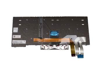 102-17F36LHE01C original Lenovo keyboard UK (english) black/black with backlight and mouse-stick