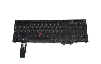 102-21G86LHA03 original Lenovo keyboard DE (german) black/black with backlight and mouse-stick