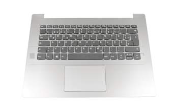 12433996 original Lenovo keyboard incl. topcase DE (german) grey/silver