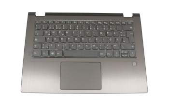 12470815 original Lenovo keyboard incl. topcase DE (german) grey/grey