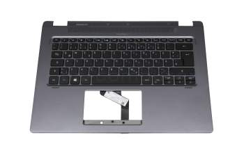 13304EACK201 original Acer keyboard incl. topcase DE (german) black/grey with backlight