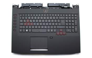 13N0-F4M0111 original Acer keyboard incl. topcase DE (german) black/black with backlight