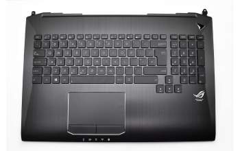 13N0-QVA0201 original Asus keyboard incl. topcase UK (english) black/black with backlight