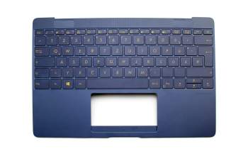 13N0-UWA0311 original Asus keyboard incl. topcase DE (german) blue with backlight