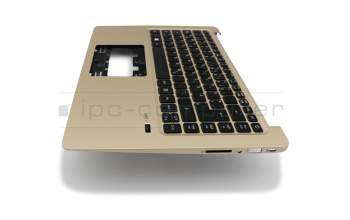 13N1-0QA0501 original Acer keyboard incl. topcase DE (german) black/gold with backlight