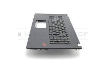 13N1-0XA0811 original Asus keyboard incl. topcase DE (german) black/black with backlight RGB