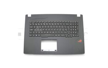13N1-0XA0811 original Asus keyboard incl. topcase SF (swiss-french) black/black with backlight