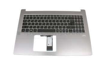 13N1-23A0E01 original Acer keyboard incl. topcase DE (german) black/silver with backlight