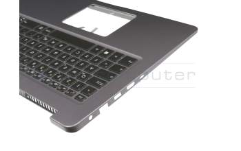 13N1-29A0F01 original Asus keyboard incl. topcase DE (german) black/grey with backlight