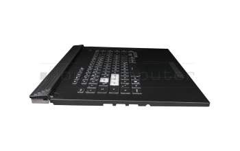 13N1-8HA0F01 original Asus keyboard incl. topcase DE (german) black/transparent/black with backlight
