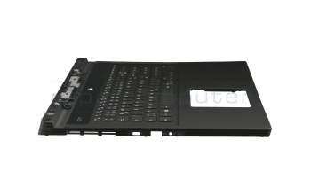 13N4-0JA0501 original Dell keyboard incl. topcase DE (german) black/black with backlight