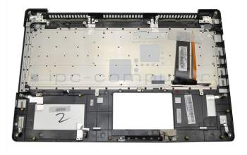 13NB00K1P04311 original Asus keyboard incl. topcase FR (french) silver/silver with backlight