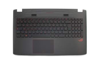 13NB07Z1P04041 original Asus keyboard incl. topcase FR (french) black/black with backlight
