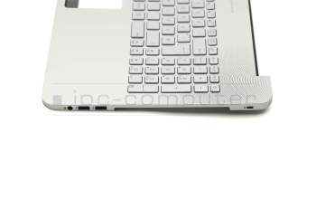 13NB09P1P03011 original Asus keyboard incl. topcase DE (german) silver/silver with backlight