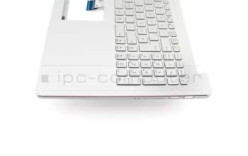 13NB0AU1AM0301 original Asus keyboard incl. topcase DE (german) silver/silver with backlight