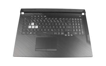 13NR01Q3AP0301 original Asus keyboard incl. topcase DE (german) black/black with backlight - without keystone shaft -
