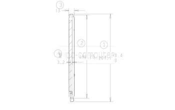 Asus 13NX05D0AM0301 P1412CEA LCD BRACKET R ASSY