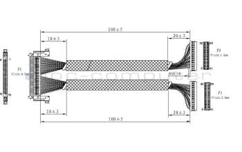 Asus 14004-01330000 LMT VG248QE LVDS CABLE(AUO)