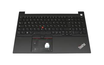 14354467 original Lenovo keyboard incl. topcase DE (german) black/black with backlight and mouse-stick