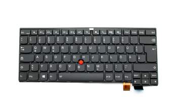 14Q56D0J387 original Lenovo keyboard DE (german) black/black matte with backlight and mouse-stick