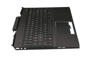 180508-01 original HP keyboard incl. topcase DE (german) black/black with backlight