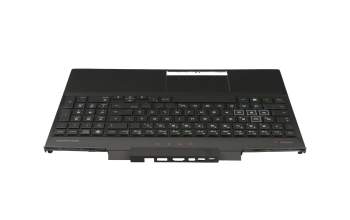 180508-01 original HP keyboard incl. topcase DE (german) black/black with backlight