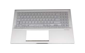 19A5-001LC-2D-1 original Asus keyboard incl. topcase DE (german) silver/silver with backlight