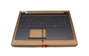 1KAFZZG0067 original Lenovo keyboard incl. topcase DE (german) black/grey with backlight